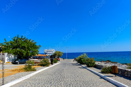 Agia Roumeli, Hafenort an der Südwestküste Kretas am Libyschen Meer © Ilhan Balta