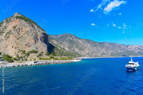 Agia Roumeli, Hafenort an der Südwestküste Kretas am Libyschen Meer