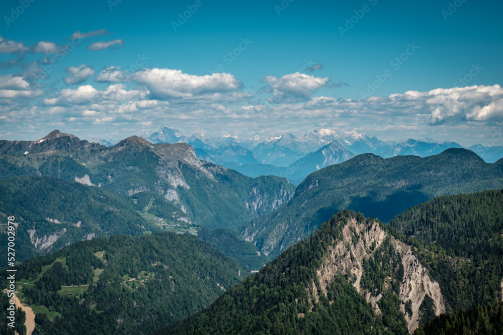 Exploration spring day in the beautiful Carnic Alps, Friuli-Venezia Giulia, Italy