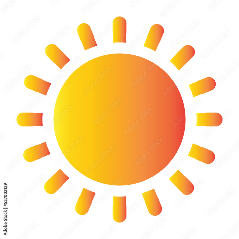 Sun Icon Symbol or Logo illustration Sun Icon Symbol or Logo illustration