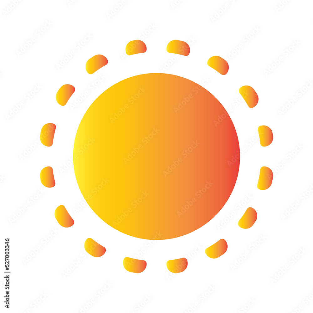 Sun Icon Symbol or Logo illustration Sun Icon Symbol or Logo illustration