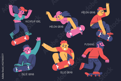 Skateboard illustration 