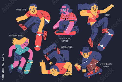 Skateboard illustration 