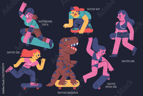 Skateboard illustration 