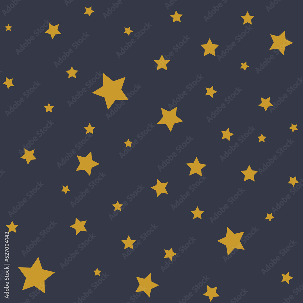 Yellow stars navy pattern Yellow stars navy pattern