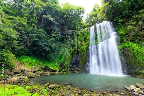                                     Sakuradaki Falls in summer. Ooita-ken Hita city.