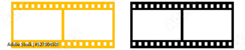 Movie film strip icon cinema studio cinematography film production concept film roll