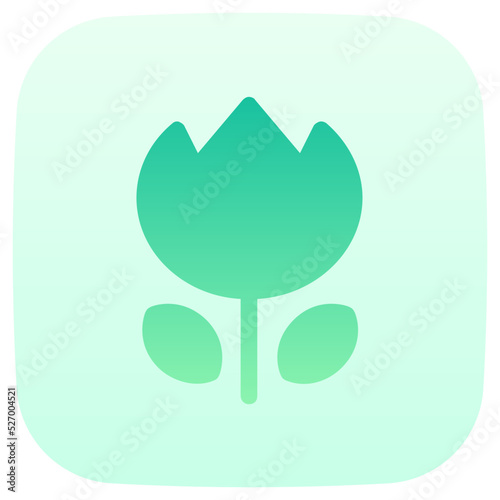 macro flat gradient icon