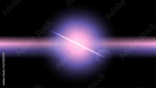 Illustrated Conceptual Art of Purple Bursting Ray Lights, Supernova