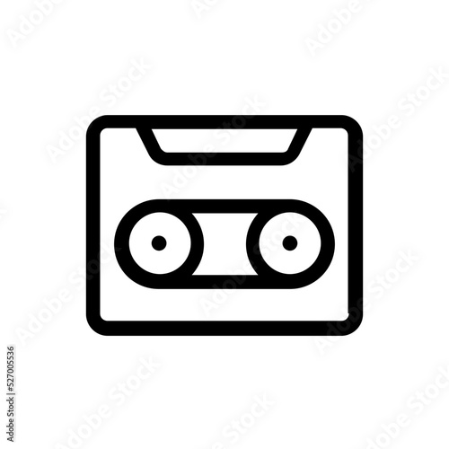 cassette line icon