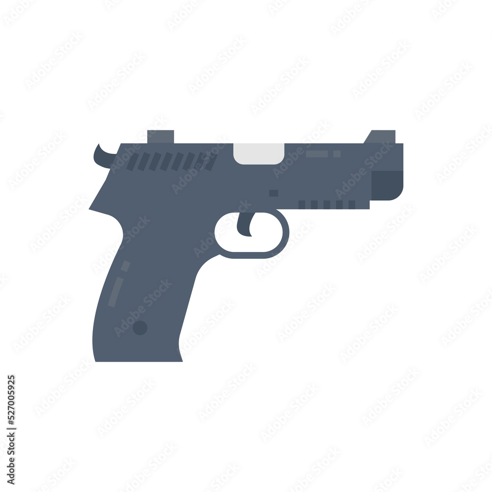 Service Gun icon in vector. Logotype