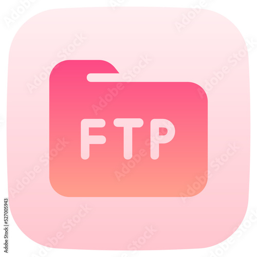 folder flat gradient icon