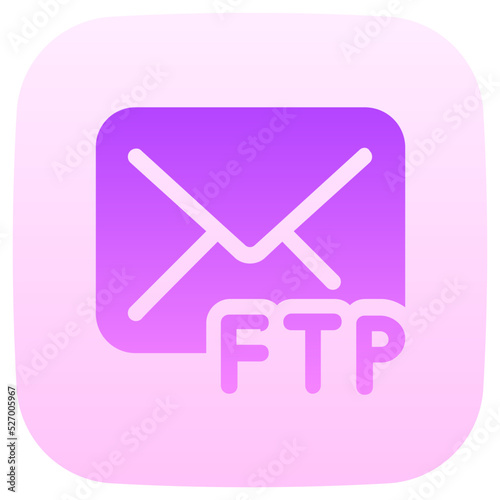 message flat gradient icon