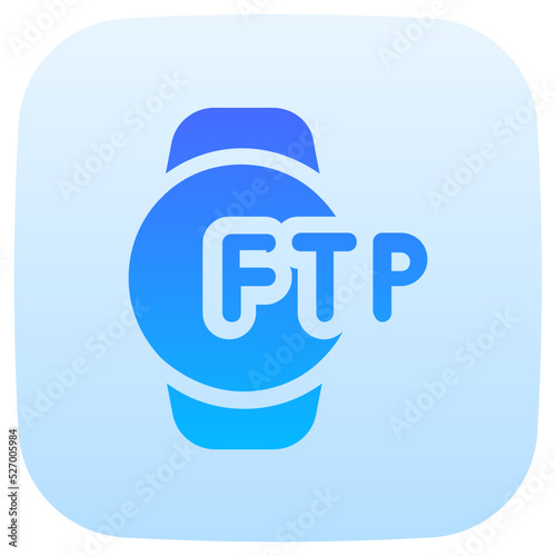 smartwatch flat gradient icon