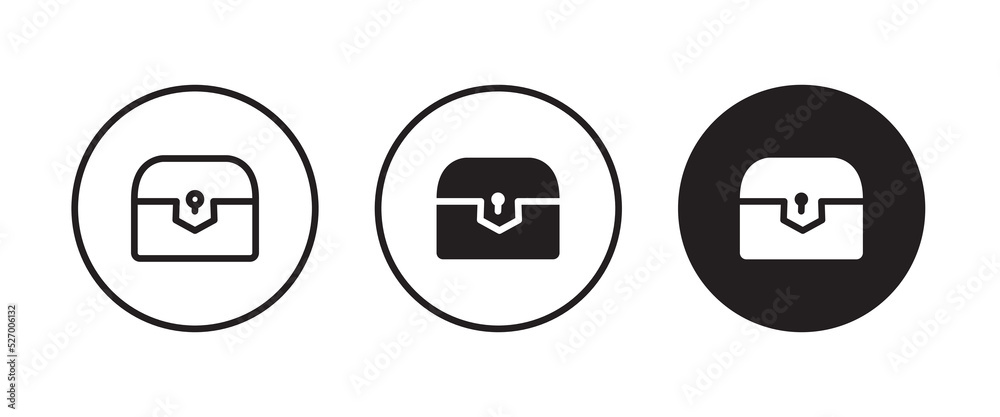 treasure chest icon, vector, sign, symbol, logo, illustration, editable stroke, flat design style isolated on white linear treasure chest icon, vector, sign, symbol, logo, illustration, editable stroke, flat design style isolated on white linear