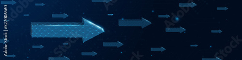 LinkedIn futuristic abstract background. Server, internet, speed. Futuristic tunnel HUD. Motion graphics for an abstract data center . wireframe , background and Dotted texture template.
