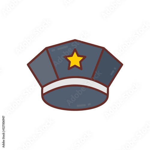 Policeman icon in vector. Logotype
