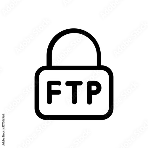 locked line icon