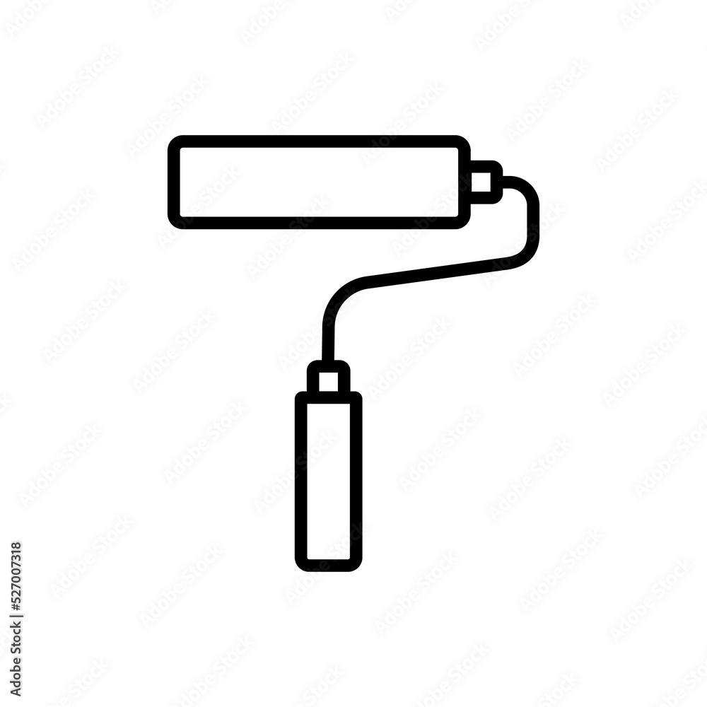 paint roller brush icon design. simple illustration of painting tools for symbol and design element paint roller brush icon design. simple illustration of painting tools for symbol and design element