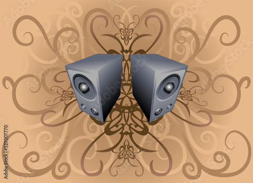 speakers abstract illustration