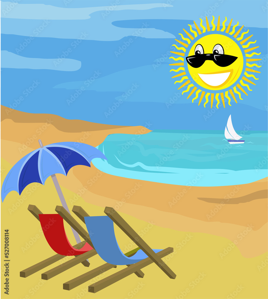 summer holiday illustration