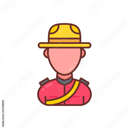Mounted Police icon in vector. Logotype