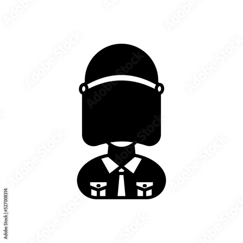 Riot Police icon in vector. Logotype