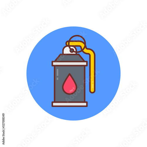 Teargas icon in vector. Logotype