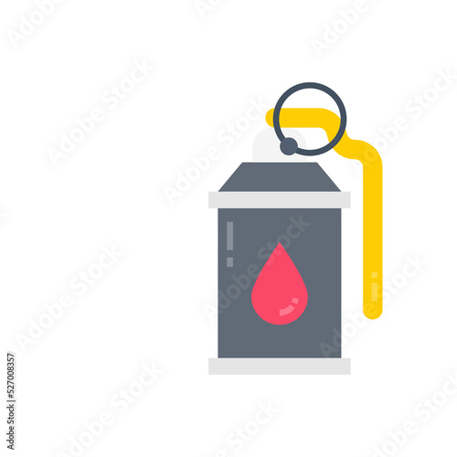 Teargas icon in vector. Logotype