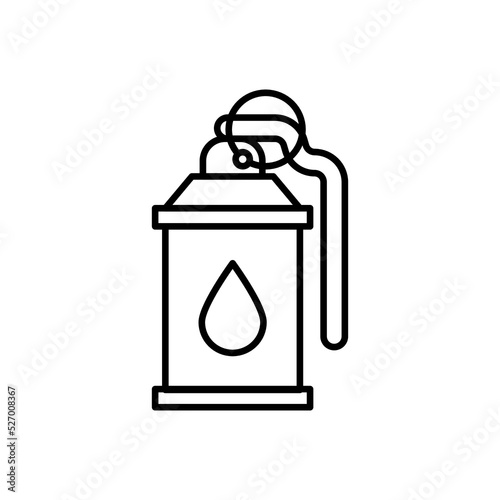 Teargas icon in vector. Logotype