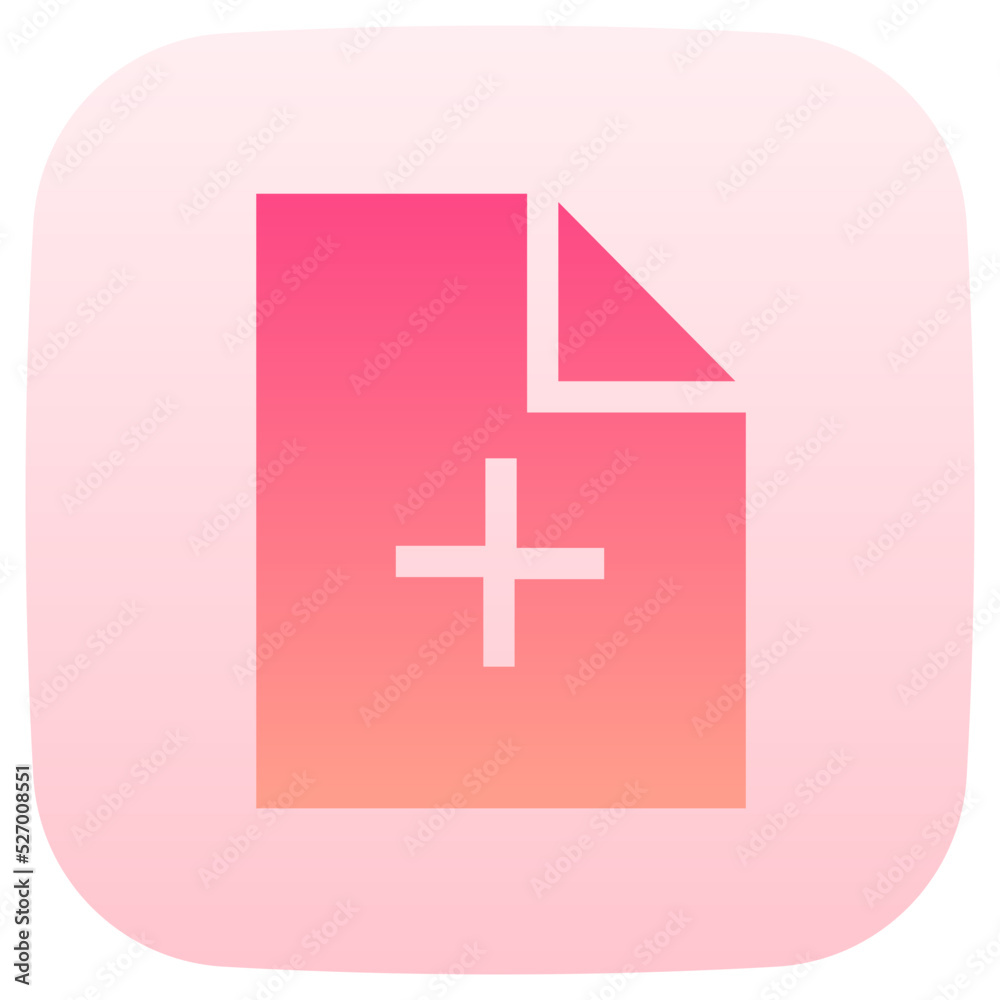 add file flat gradient icon add file flat gradient icon