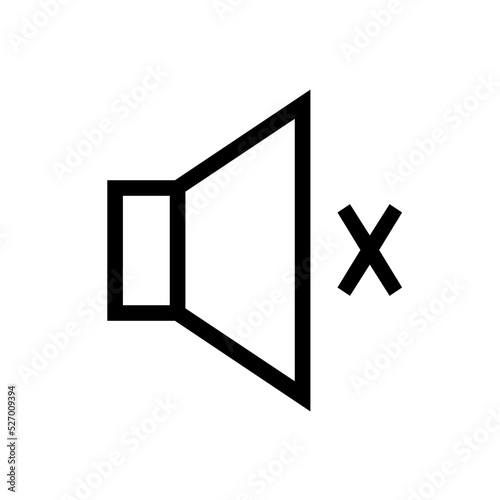 mute line icon