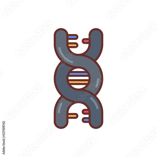 DNA icon in vector. Logotype
