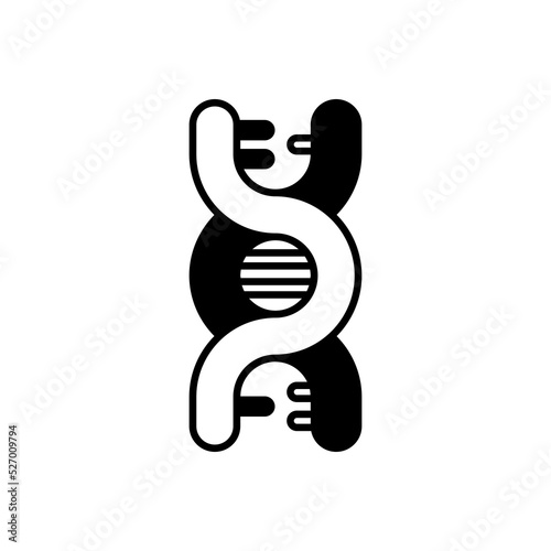 DNA icon in vector. Logotype