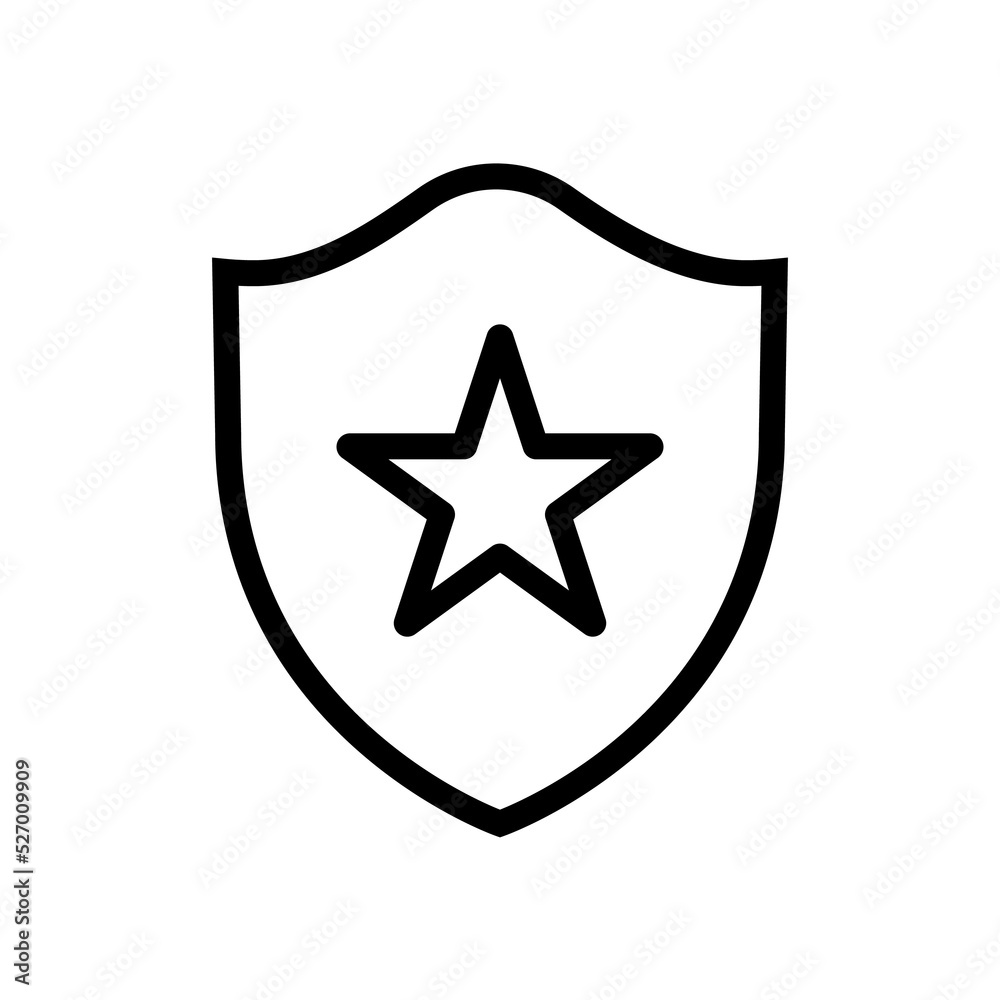 shield and star icon design. simple star illustration for rating, champion, review and reward. shield and star icon design. simple star illustration for rating, champion, review and reward.