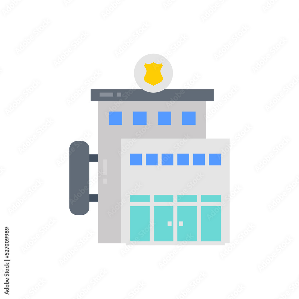Police Station icon in vector. Logotype