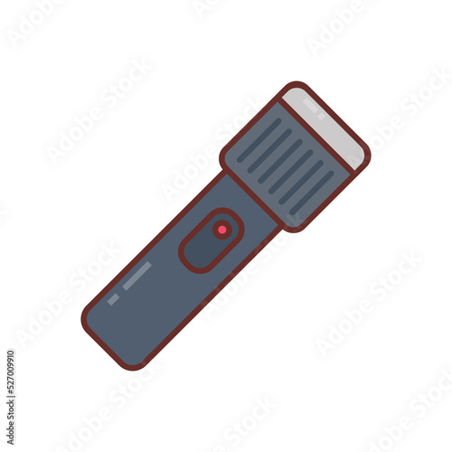 Flashlight icon in vector. Logotype