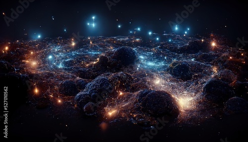 Abstract space background. ...