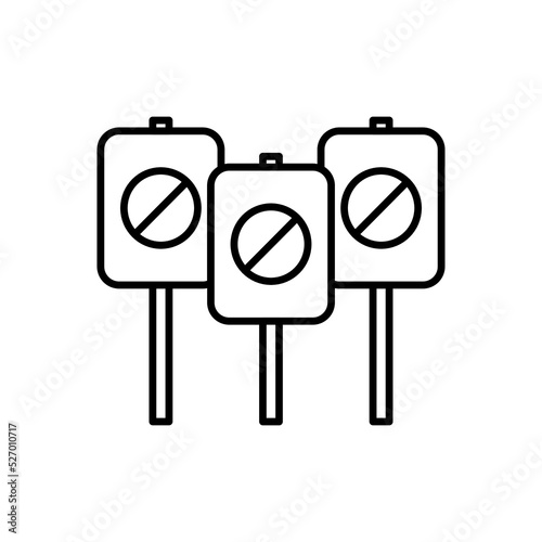 Protest icon in vector. Logotype