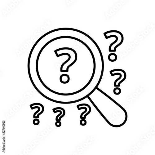 Investigation icon in vector. Logotype