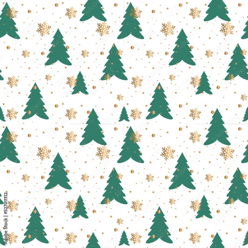 Obraz premium Christmas background vector. For cover gift box, post card seamless design
