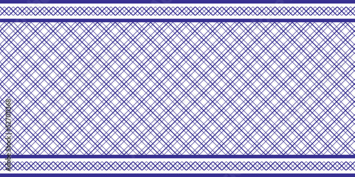 Checkered keffiyeh vector seamless pattern with geometric motif. Traditional Middle Eastern headdress. 
Navy blue and white. Backgrounds and textures shop.