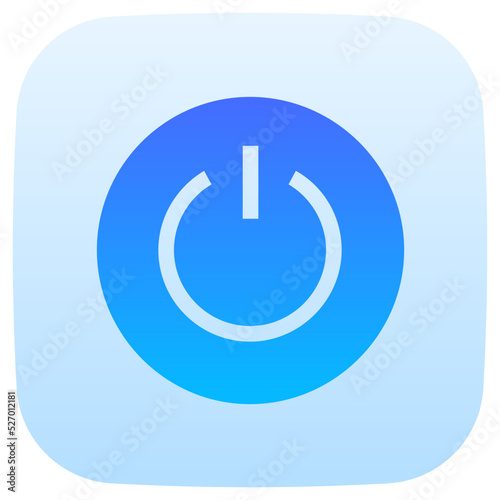 power flat gradient icon
