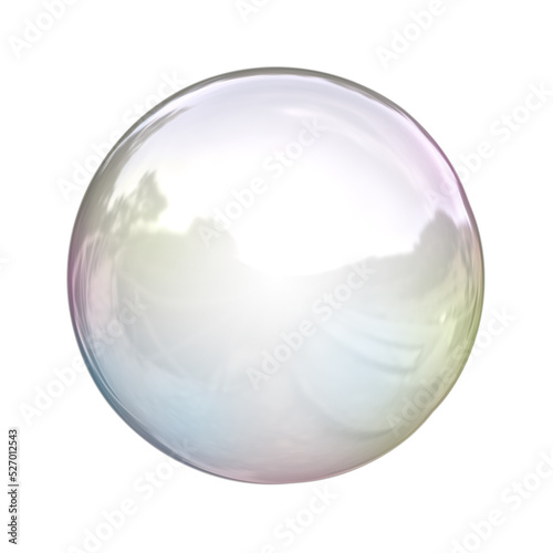 Fototapete soap bubble on transparent background
