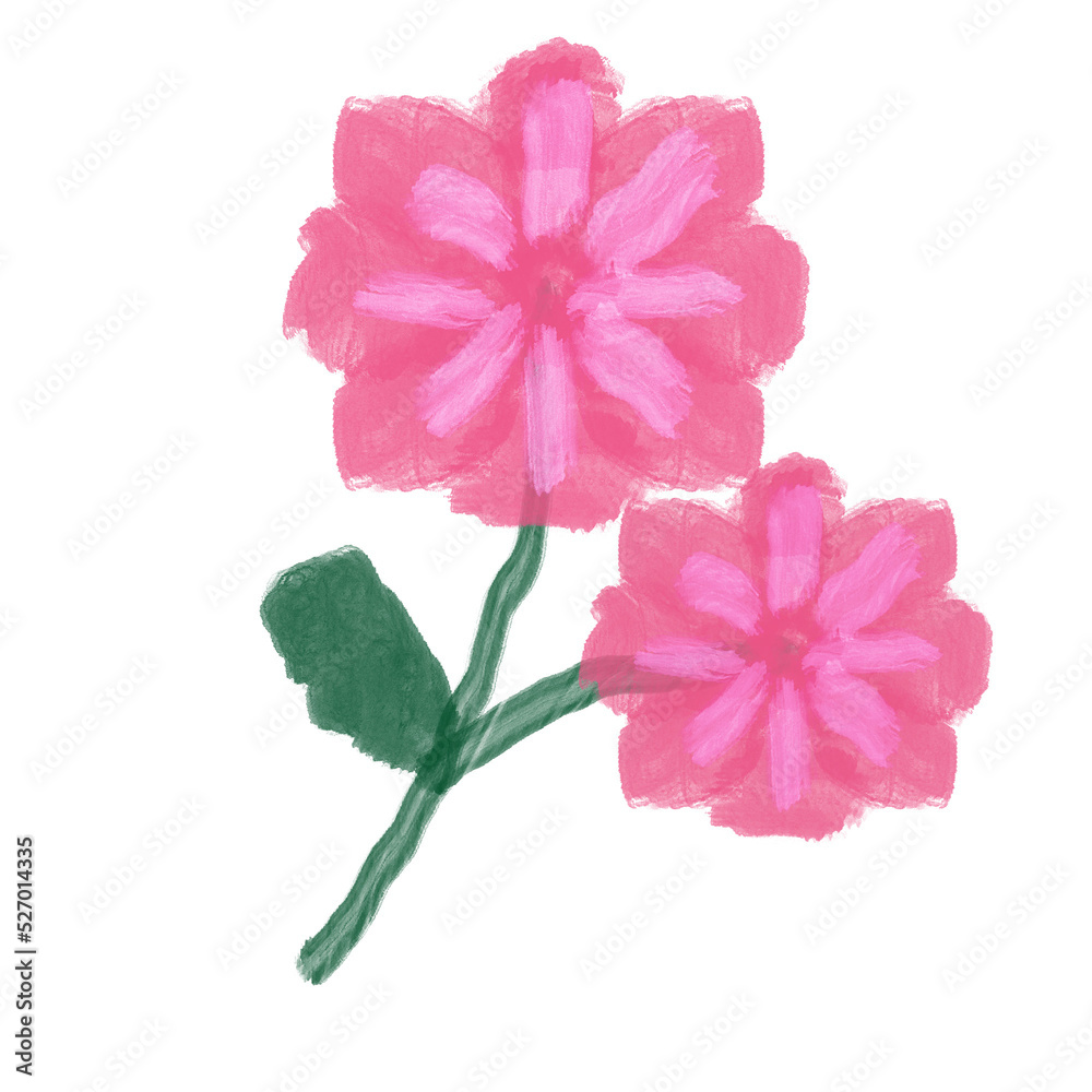 Obraz premium pink flower icon