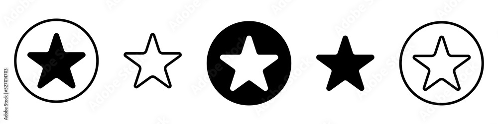 Star on white background. Star vector icon illustration. Logo design symbol. Star on white background. Star vector icon illustration. Logo design symbol.