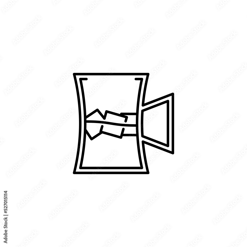 beer stein glass icon with ice cube on white background. simple, line, silhouette and clean style. black and white. suitable for symbol, sign, icon or logo beer stein glass icon with ice cube on white background. simple, line, silhouette and clean style. black and white. suitable for symbol, sign, icon or logo