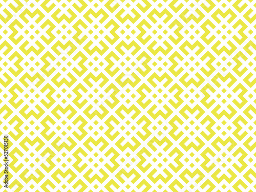 Abstract geometric pattern. A seamless vector background. White and yellow ornament. Graphic modern pattern. Simple lattice graphic design