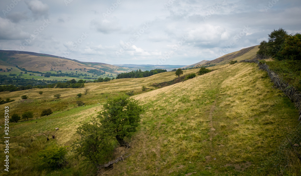 Beautiful landscape and hills at Peak District National Park - travel photography