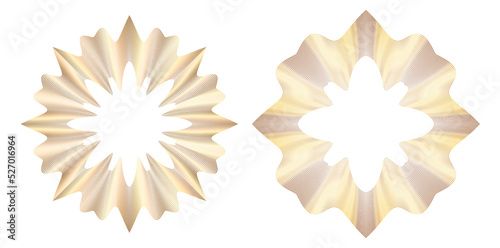 Design elements guilloche. Soft rainbow color. Linear background. polygonal lines. Protective layer for the template of banknotes, diplomas and certificates. Vector illustration EPS 10